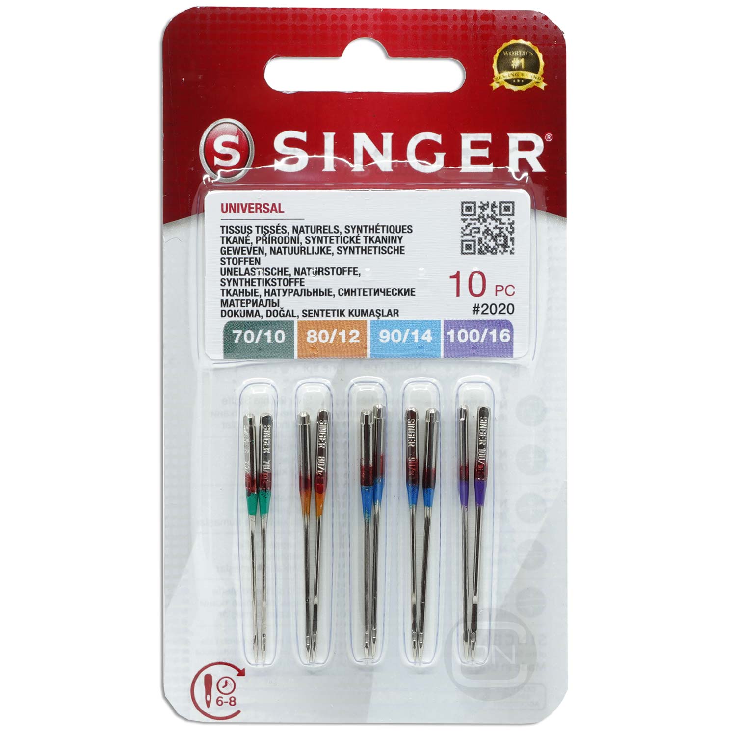 Universal Nadel Sortiment Stärke 70 80 90 100 - 10er Pack SINGER